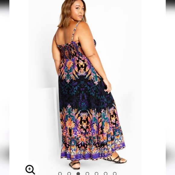 City Chic 18 Island Breeze Dress - black - Picture 2 of 5